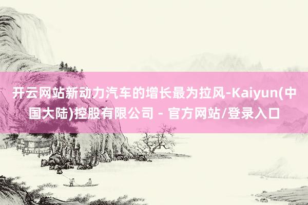 开云网站新动力汽车的增长最为拉风-Kaiyun(中国大陆)控股有限公司 - 官方网站/登录入口